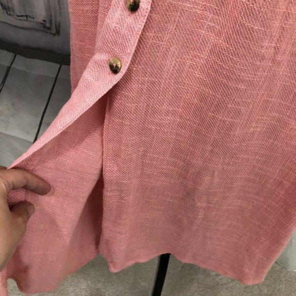 Free People Love Of My Life Pink Button Dress XS - Picture 8 of 9